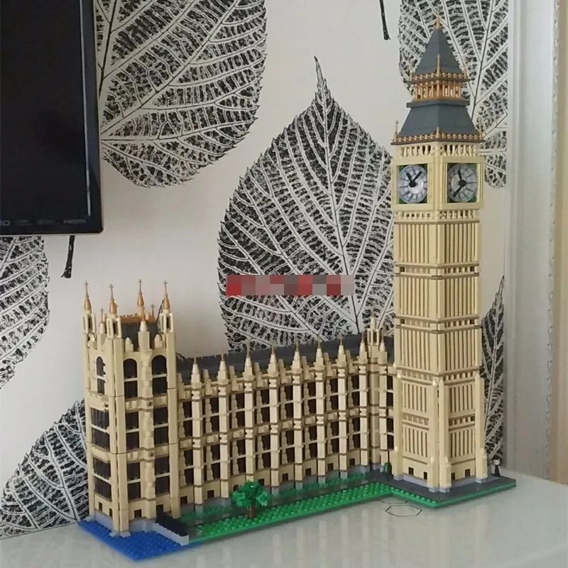 

New Lepin 4163pcs Originality Streetscape Architecture Series Will Stupid Bell Assembly Spelling Insert Alpinia Block Toys 17005