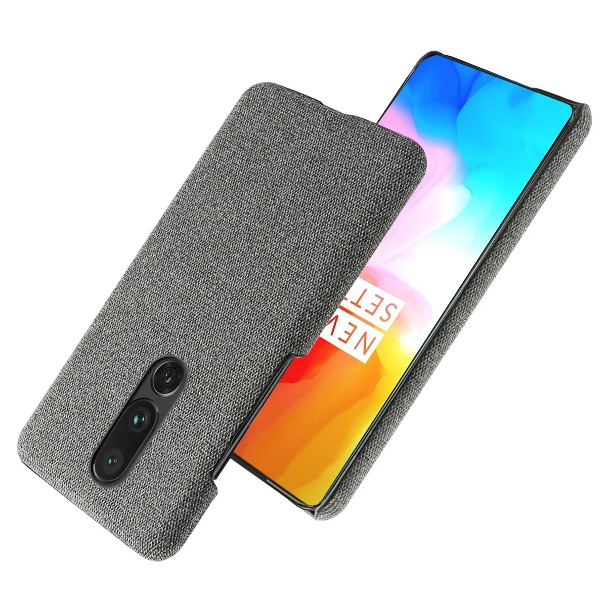Для Oneplus 7 Pro Чехол винтажный тканый тканевый Жесткий ПК Тонкий чехол для One Plus 1 +