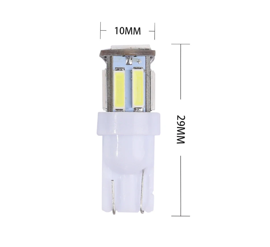 W5W 10 7020 SMD автомобильный T10 светодиодный 194 168 Клин Замена заднего прибора панель