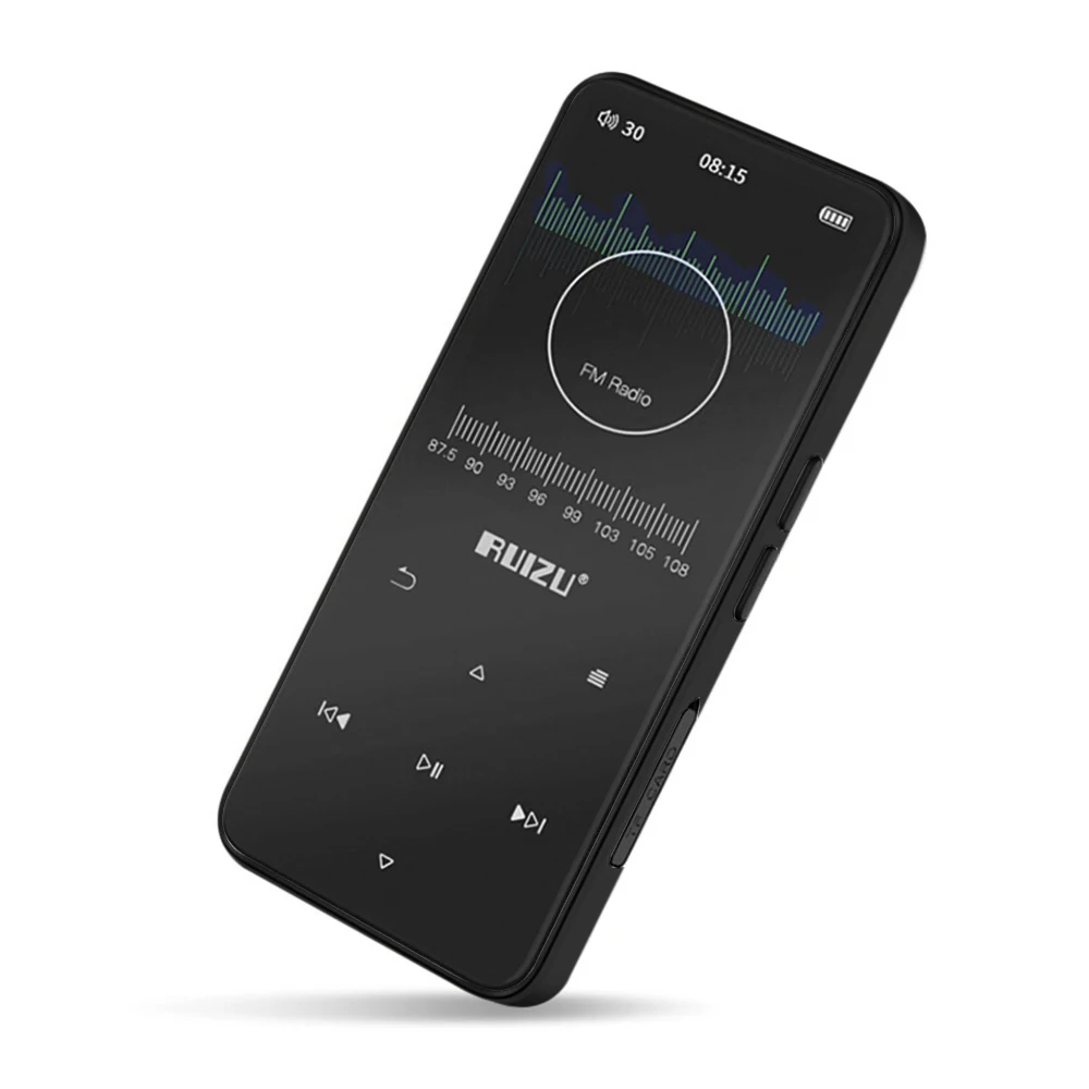 RUIZU 8 Гб mp3 плеер D10 цифровой BT без потерь аудио видео Bluetooth FM радио Запись голоса