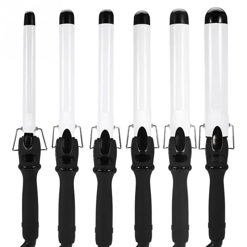110-220V 6 Size LCD Tourmaline Ceramic Coating Hair Curler Roller Curling Iron Styling Tool Professional | Красота и здоровье
