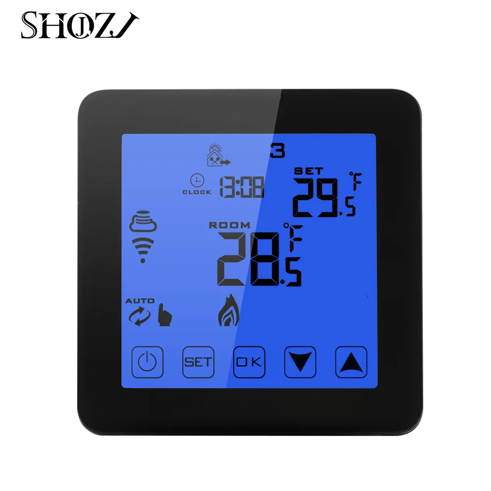 

Alexa Google home smart Wifi energy saving thermostat programmable touch screen temperature controller electric & water heating