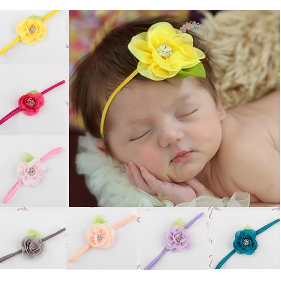 Headwrap Baby Headbands Headwear Girls Hair Hairband Flower Head Band Infant Newborn