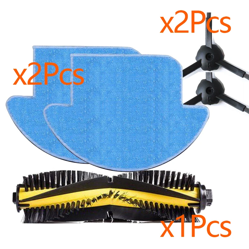 

Main Side Brushes + Mop Cloths Kit For Life V7s Pro Robot Vacuum Cleaner Part