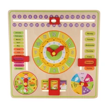 Montessori Early Education Toy Wooden Clock Puzzle Board Wooden Learning Clock for Kids/ Children Montessori Early Education Toy Wooden Clock Puzzle Board Wooden Learning Clock for Kids/ Children