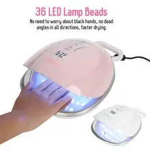 Интеллектуальный 48 Вт Сушилка для ногтей УФ светодиодный светильник 36 светодиодный s для ногтевой фототерапии машина для отверждения гель-светильник лампы для дизайна маникюрные инструменты EU US