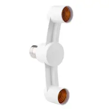 E27 лампочка адаптер розетка E27 сплиттер 2 головки основание светильника конвертер огнестойкий Материал лампочки База держатель Гнездо