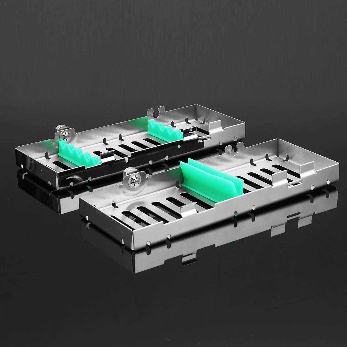 Стоматологическая стерилизованный автоклав кассеты лоток Ящик для резиновые компоновщик инструмент клиника держатель для дезинфекции для iPhone 5/10 шт. хирургическая