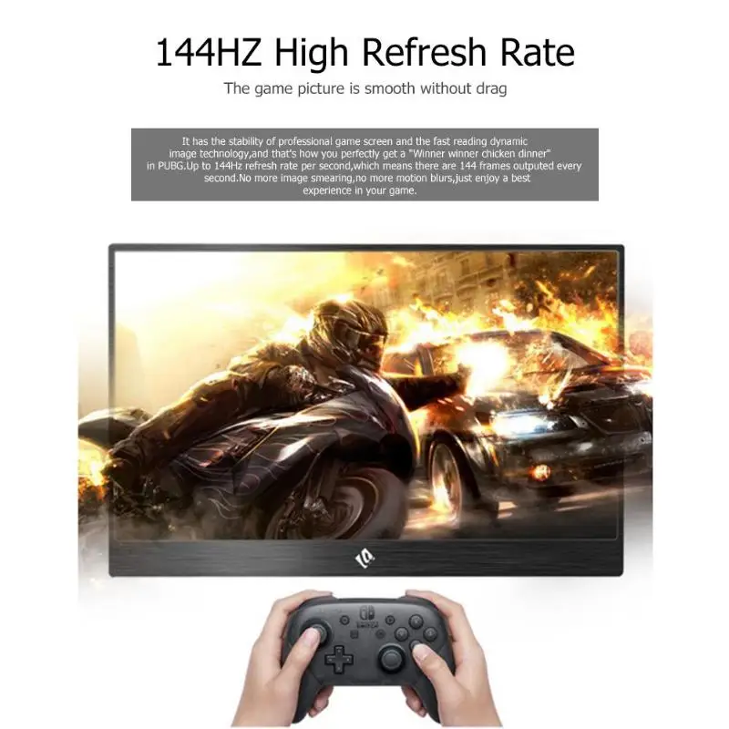 15,6 дюймов 144 Гц 1080P HDR монитор портативный игровой экран дисплей для PS4 Pro/XboxONE/NS игровая консоль HDMI стерео 3D объемный звук