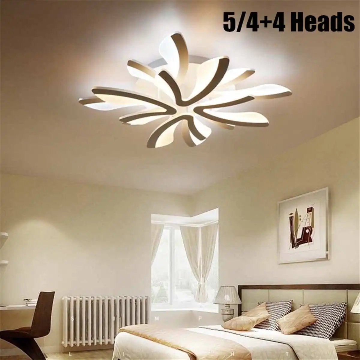 8 головок, акриловые современные светодиодные потолочные лампы для гостиной, спальни, столовой, домашний декор, потолочный светильник, светильник, светильники