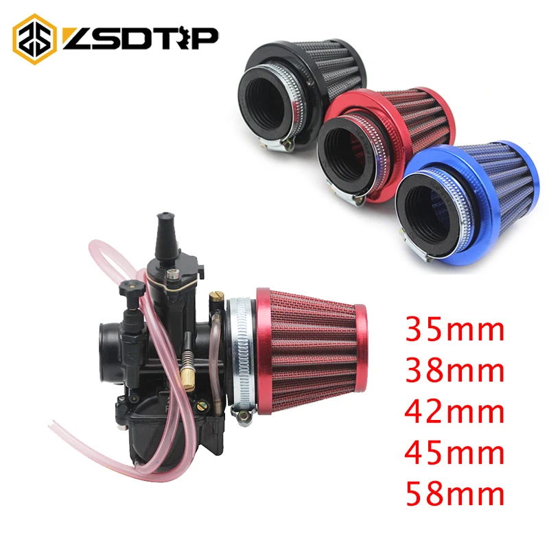 1x Motorcycle ATV Air Filter With Clamp 28mm/35mm/45mm/48mm Adapter Air Cleaner 1x Motorcycle ATV Air Filter With Clamp 28mm/35mm/45mm/48mm Adapter Air Cleaner
