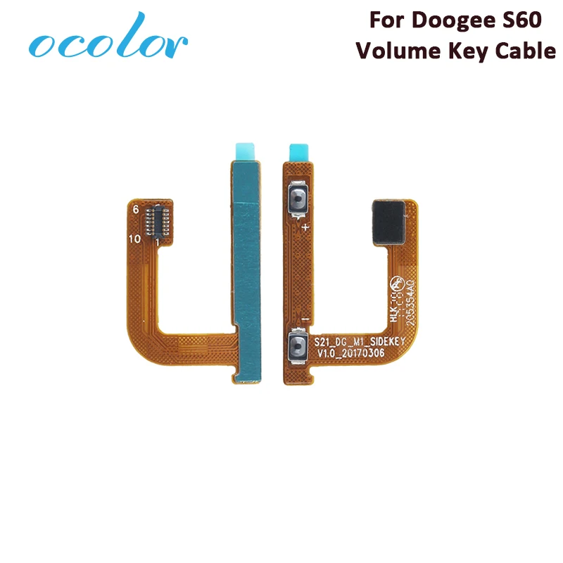 

ocolor For Doogee S60 Volume Key Cable Replacement Parts High Quality For Doogee S60 Volume Button Flex Key Cable For Doogee S60