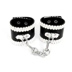 Bound наручники из искусственной кожи SM кабалы Шестерни Фетиш Секс-игрушки для Эротические пары товары для взрослых игр Сюжетно-ролевые игры