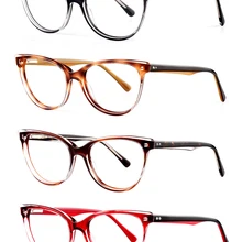 Женские оптические очки с оправой градиентная оправа для очков очки ацетат ручной работы подарок новые модные красные черные оптические очки для мужчин