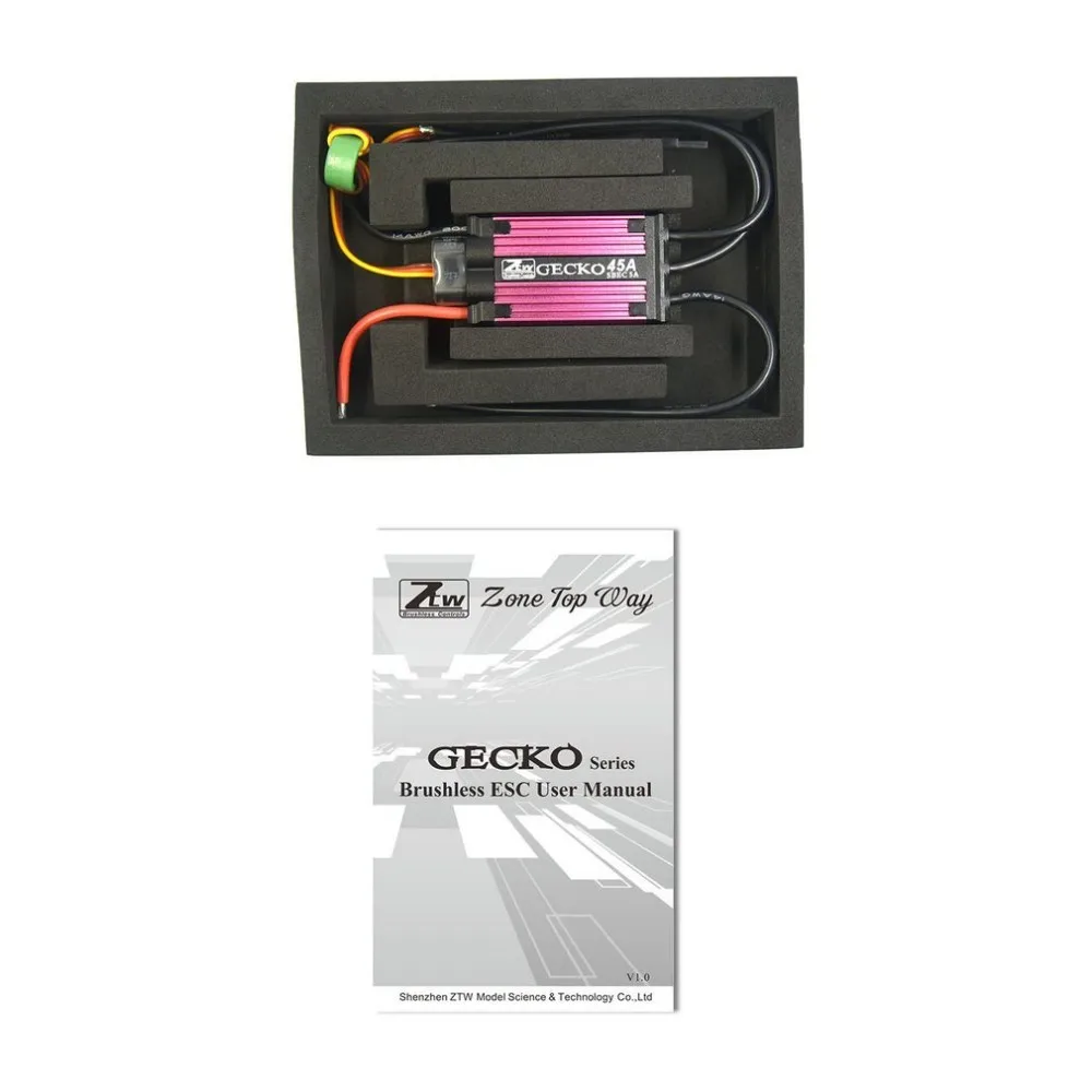 

ZTW Gecko 45A/65A Brushless ESC Electronic Speed Controller with 5A/8A SBEC for Quadcopter RC Racing Drone Aircraft Dropshipping