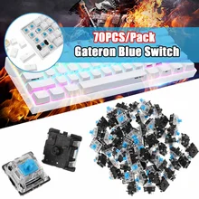 70 шт. упаковка 3Pin Gateron Clicky синий Переключатель Клавиатуры переключатель для механической игровой клавиатуры