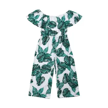 

Girl Clothes Princess Kids Baby Girl Floral Print Off Shoulder Romper Sunsuit Summer Clothes Outfits US