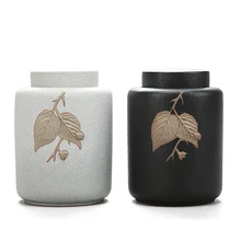 Китайская банка для чая, керамическая сырая керамика, герметичная банка, большая емкость для хранения зеленого чая Пуэр Улун, упаковочная коробка, канистра