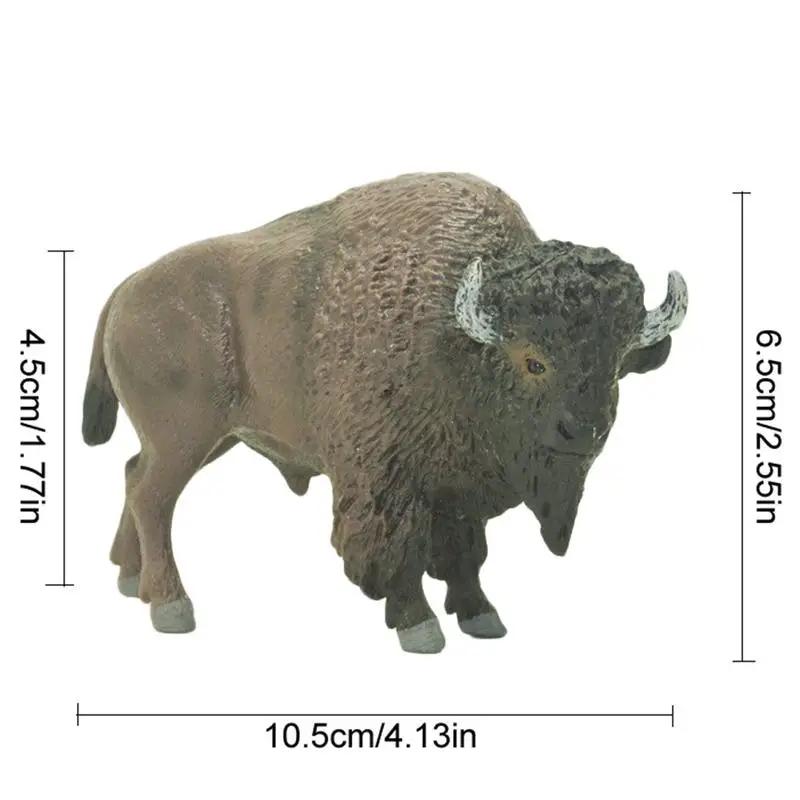 Оригинальные настоящие дикие жизни зоопарк модели животных американские Bison