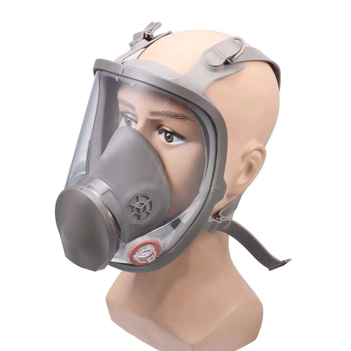 

Reusable 6800 Full Face Gas Mask Spraying Painting Respirator Silicone Facepiece Facility Safety Dust Protective Mask UV Protect