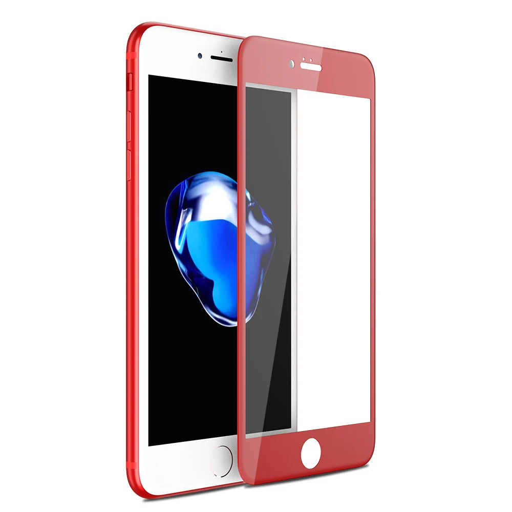Закаленное стекло с мягкими краями для iPhone 8, 7, 6, 6s Plus, 3D, ультратонкая пленка для телефона, Защита экрана для iPhone 6, 6s, 7, 8 Plus