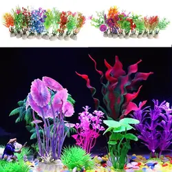 RFKMS SUPEWOLD аквариум пластиковые искусственные растения зеленые растения для аквариума аквариум, декоративный орнамент (1