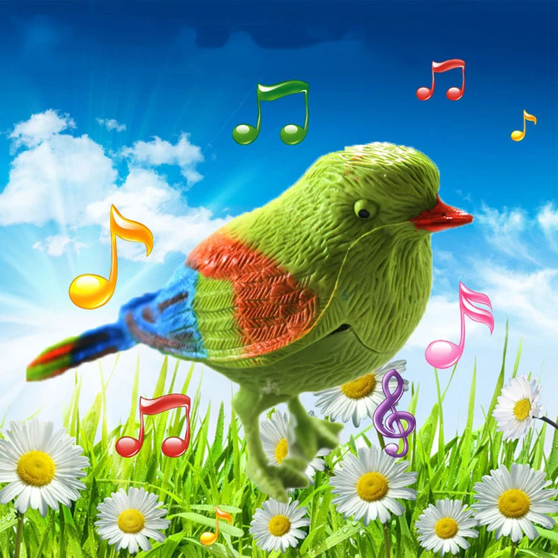 Милые Поющие птицы интерактивные электронные игрушки Моделирование Птица Голосовое управление Музыкальные Развивающие игрушки для детей подарок