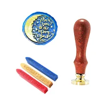 Подпись индивидуальная восковая печать штамп I Love To The Moon назад