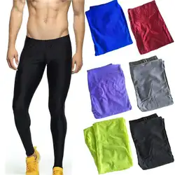 Модные для мужчин узкие брюки для девочек эластичные Бодибилдинг Спортзал бегунов мотобрюки стрейч пикантный зауженный низ кальсоны