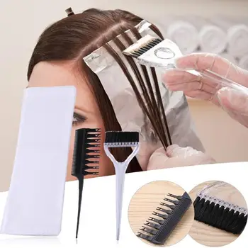 

Professional 1 Set Removable Comb Coloring Brush Dye Paper Hairdressing Set Salon Barber Hair Care Tools