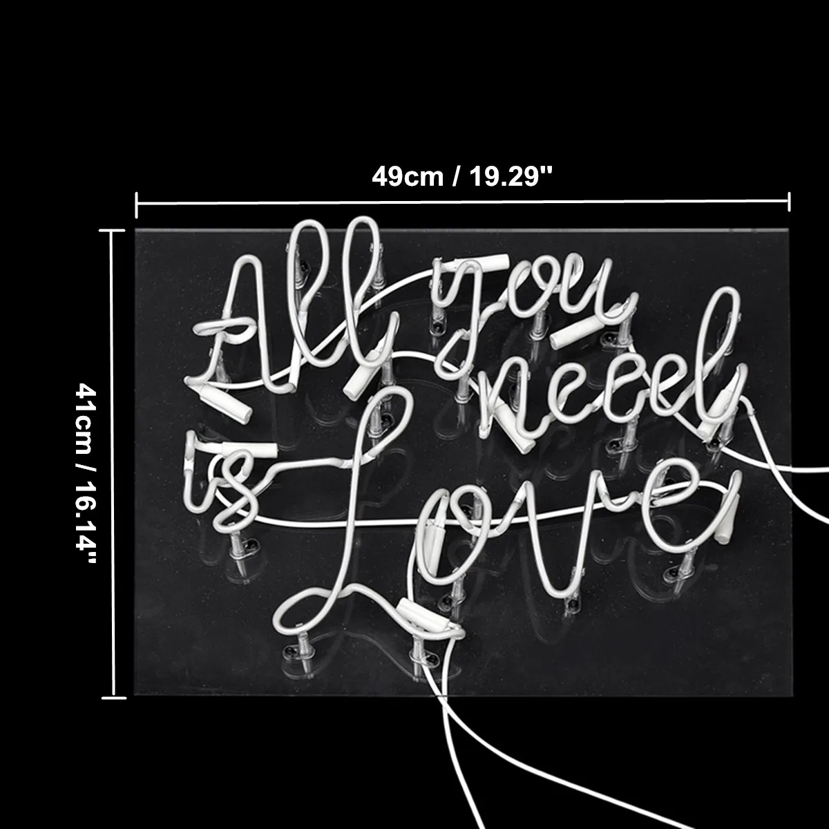All You Need Is Love Neon Sign LED Visual Artwork Bar Club Wall Light Lamp Valentine's Party Wedding Decoration Holiday Lighting All You Need Is Love Neon Sign LED Visual Artwork Bar Club Wall Light Lamp Valentine's Party Wedding Decoration Holiday Lighting