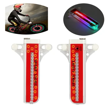 

2PCS 32 LED Patterns Cycling Bikes Bicycle Rainbow Wheel Signal Tire Spoke Light