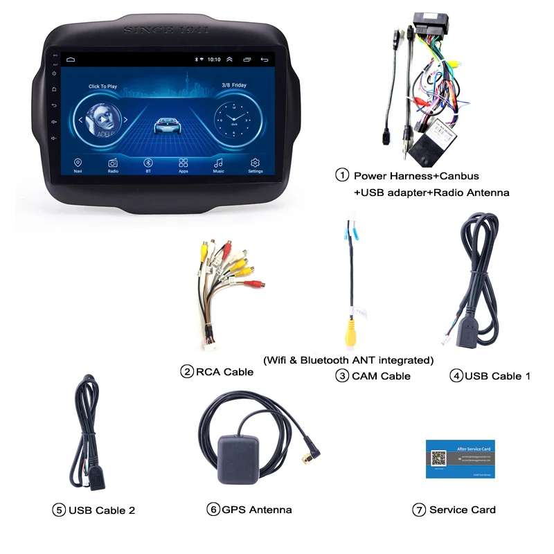 Clearance Factory direct sales Android 8.1 2.5D full touch screen car multimedia for Jeep Renegade 2016-2018 car gps radio navigation 5 Clearance Factory direct sales Android 8.1 2.5D full touch screen car multimedia for Jeep Renegade 2016-2018 car gps radio navigation 5