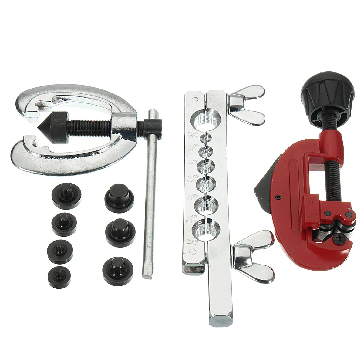 

Tube Cutter Copper Brake Fuel Pipe Repair Double Flaring Die Tool Set Clamp For Cutting And Flaring Copper