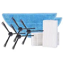 EAS-сбоку Brushx4 ПК (2 пары) + Mop x2 pc + hepa фильтр x2 pc для ilife v50 робот-Аксессуары