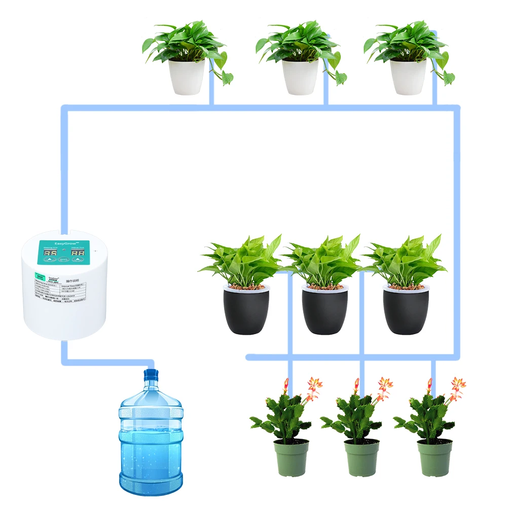 

2019 New Intelligent Timer Automatic Garden Watering Device Plant Flower Drip Irrigation Tool Water-Saving Drip Irrigation Kits