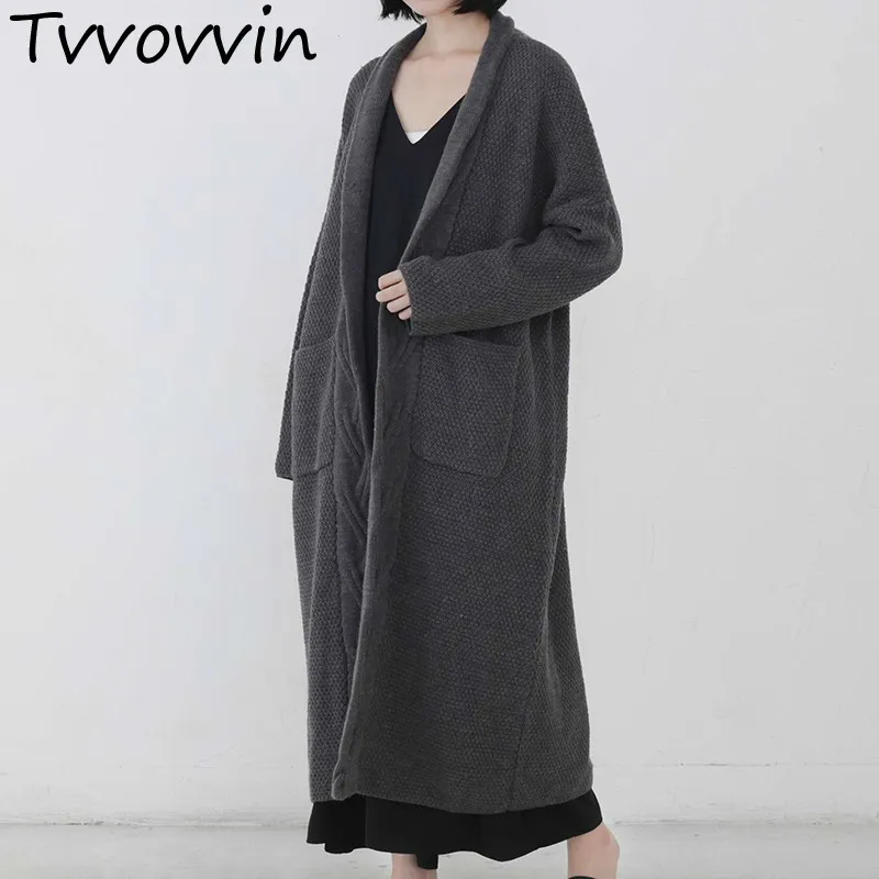^*Best Offers Oversized Female Cardigan Long Sleeve V Neck Plus Thick Long Knitting Sweater For Women Casual Fashion Autumn 2019 L553