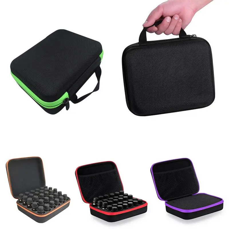 

15ML 30 Bottles Essential Oil Storage Bag Box,EVA Essence Oil Bottles,Carrying Case ,Travel Portable Handbag,Organizer Supplies