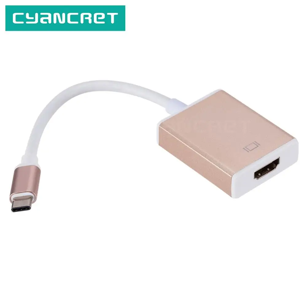 فيديو كابل نوع-C محول حوض محور USB-C إلى HDMI 1080 P HD محول للهاتف ماك بوك Chromebook شاشة لاب توب العارض التلفزيون فيديو كابل نوع-C محول حوض محور USB-C إلى HDMI 1080 P HD محول للهاتف ماك بوك Chromebook شاشة لاب توب العارض التلفزيون