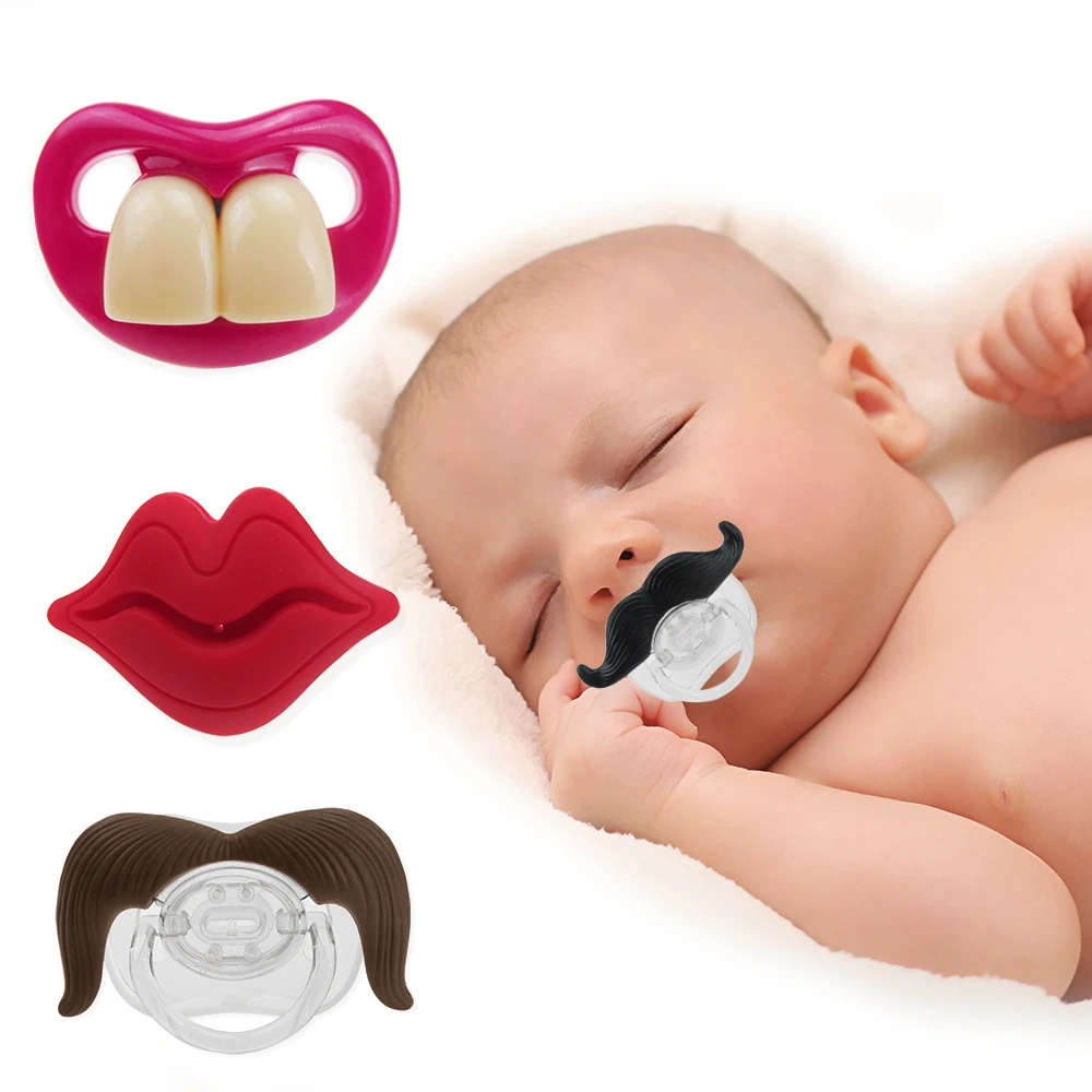 Mamelon En Gel De Silice Pour Bebe Clown Amusant Apaiser Moustache Dents Vermillon Bordure Fonds Aliexpress