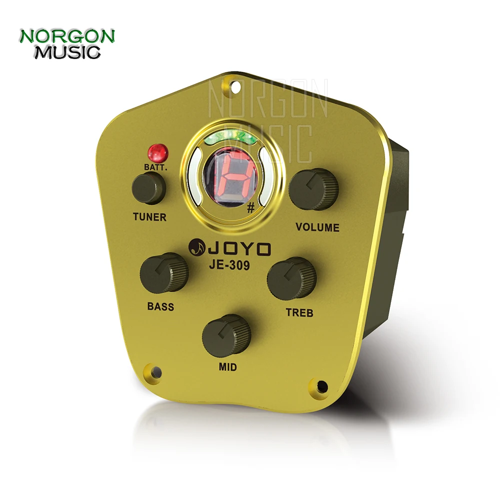 

Joyo JE-309 3-Band EQ with Tuner Preamp EQ Pickup Beat Acoustic Guitar Parts and Accessories