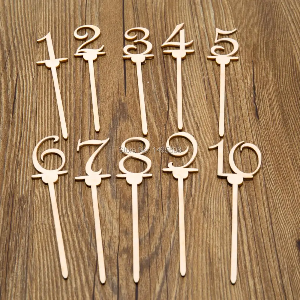 Wood Table Numbers, Party Guests Table Numbers,,reception number,Table Numbers On a Stick