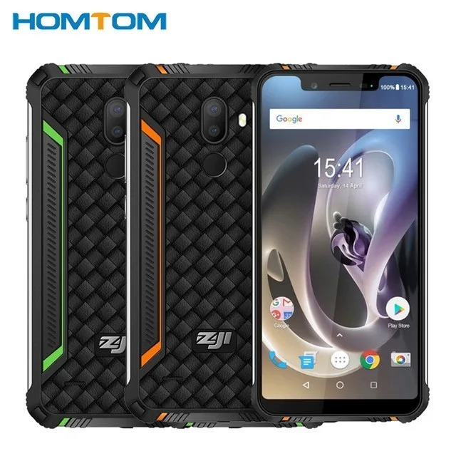 HOMTOM зоджи Z33 4600 mAh 3 GB 32 GB IP68 Водонепроницаемый телефон 5,85 дюйма HD + 19:9 Смартфон Android 8,1 MTK6739 Face ID 4G мобильный телефон