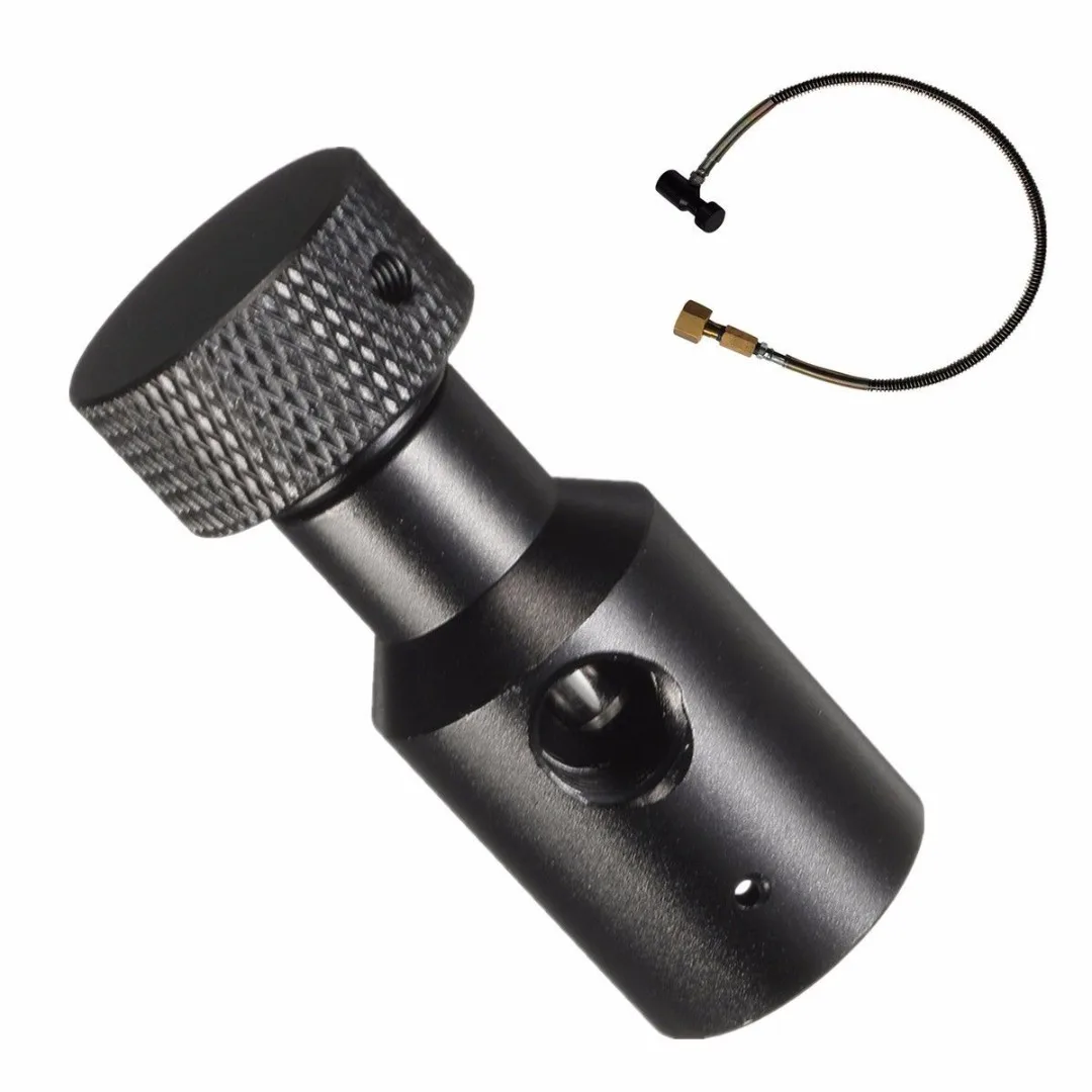 JX LCLYL Black Metal Plant Aquarium CO2 On/Off Adapter For