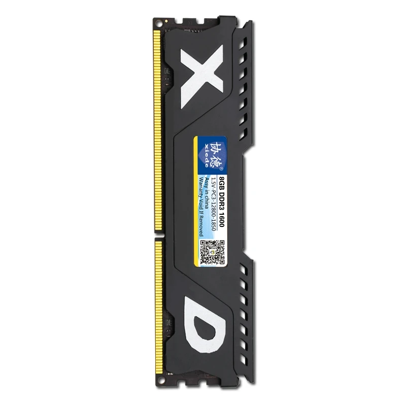 Xiede настольный компьютер оперативная память модуль Ddr3 1600 8 Гб PC3-12800 240Pin DIMM 1600 МГц с теплоотвод для AMD/Inter