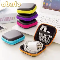 Abrrlo защитный чехол для наушников сумка для хранения наушников из искусственной кожи Жесткий Сумочка со змейкой Портативный переноски USB