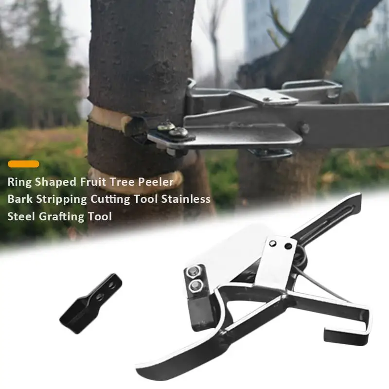 

New Ring Shaped Fruit Tree Peeler Bark Stripping Cutting Tool Stainless Steel Grafting Tool Bark Fruit Tree Ring Garden Tools