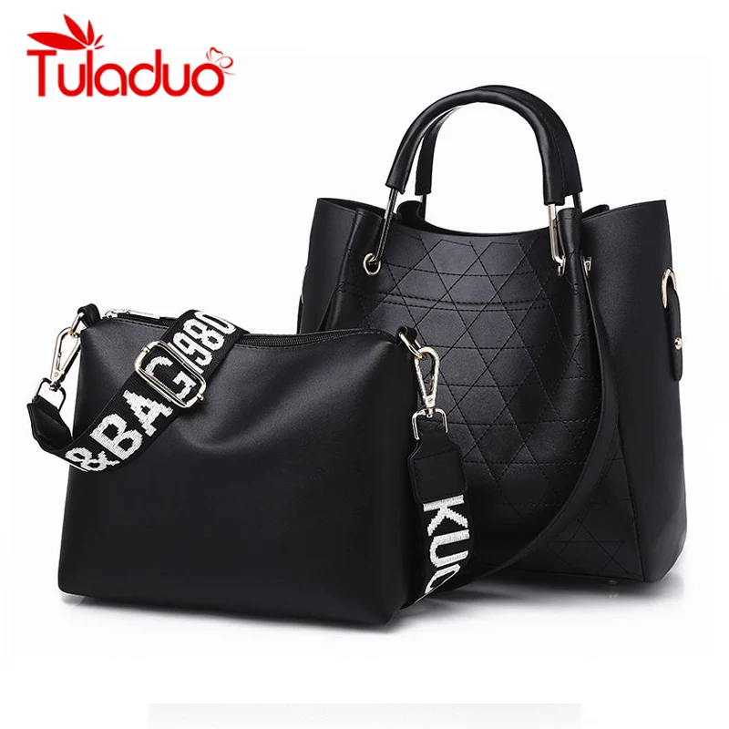 

Luxury Design Crocodile Bags Women's Tote Handbags Letter Print Shoulder Strap Large Capacity Female Bag 2 Sets High Quality