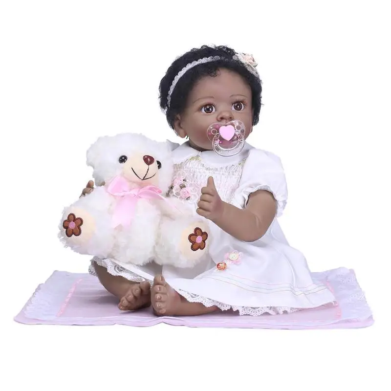 55 см NPK Reborn Baby Doll реалистичные малыша спальный успокаивающий Playmate игрушечные лошадки комплект ручной работы винил моделирование кукла