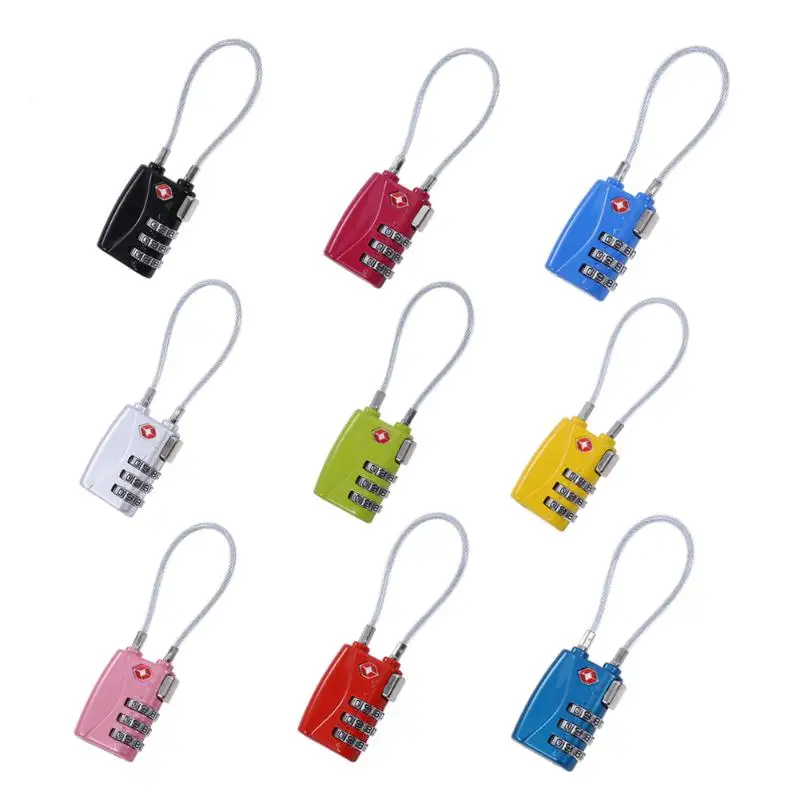 

TSA 3 Combination Travel Suitcase Luggage Bag Code Loop Lock Padlock